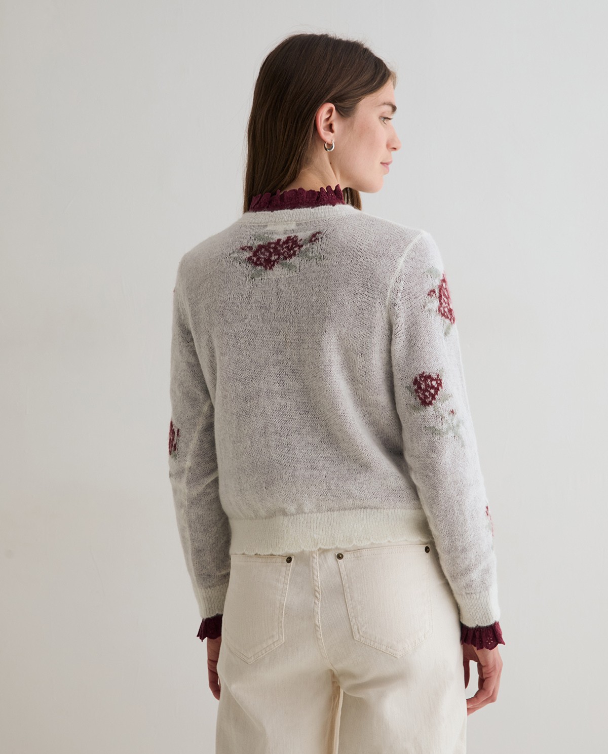 OI26 45548 JERSEY Jacquard flores