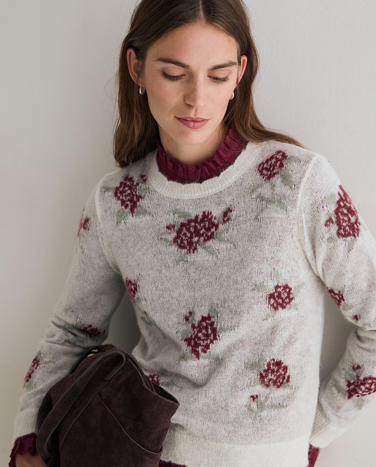 OI26 45548 JERSEY Jacquard flores