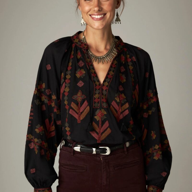 OI26 ROBIN blusa carbón vegetal