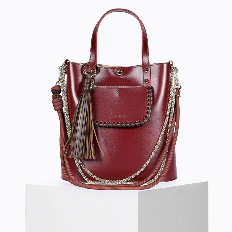 GRAND AME cherry BOLSO